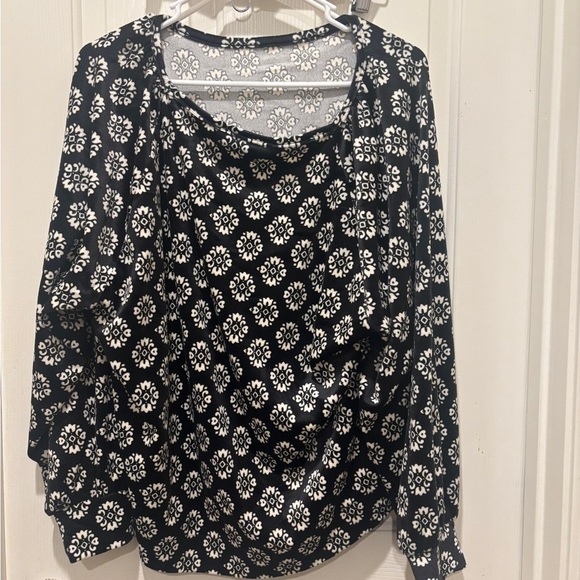 NWT Loft Geo Velour Sweatshirt xl new top shirt - Picture 4 of 9